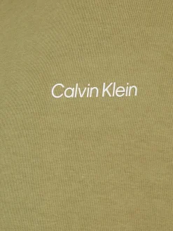 Calvin Klein Pullover & Sweatshirts*INTERLOCK MICRO LOGO HOODIE sage