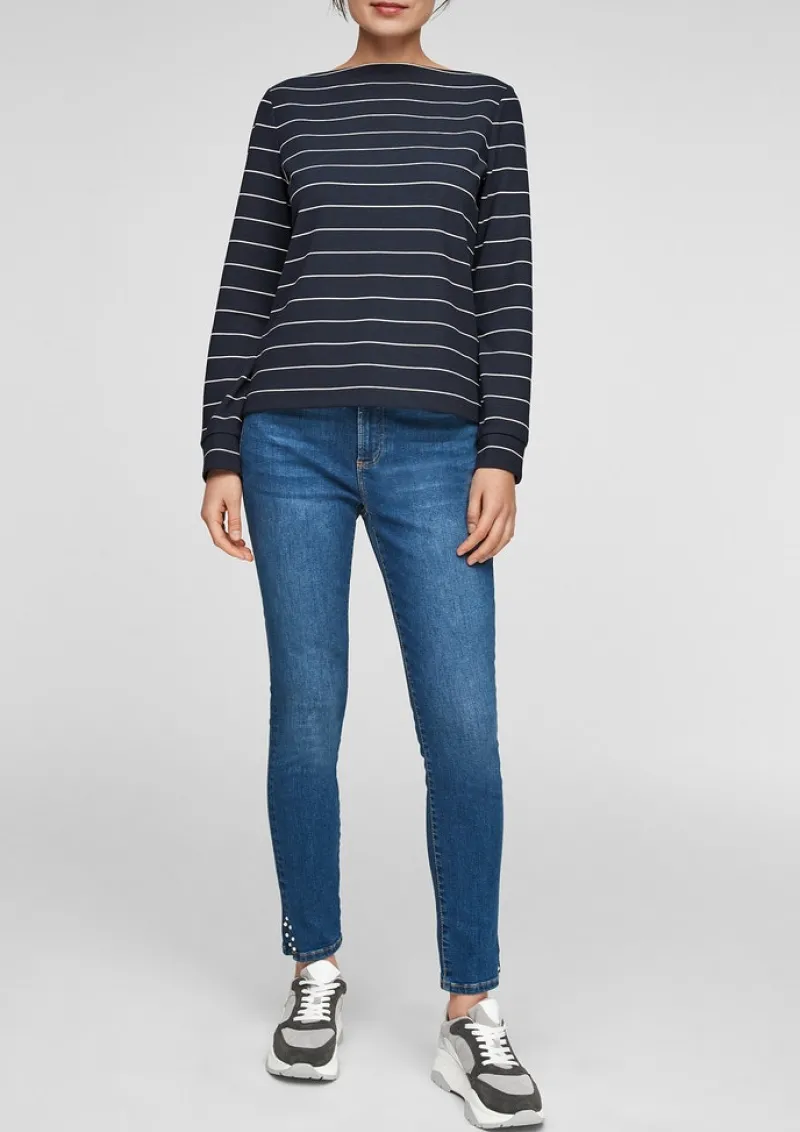 s.Oliver Pullover & Sweatshirts*Interlockjersey-Shirt blau2