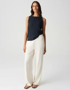 Opus Shirts*Ipoma slit coal blue