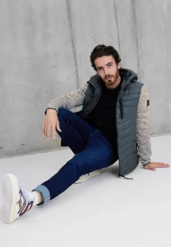 Street One Men Jacken|Big Boys*Jacke im Materialmix slate grey