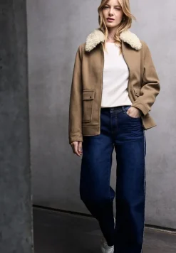 STREET ONE STUDIO Jacken*Jacke in Woll-Optik cookie brown