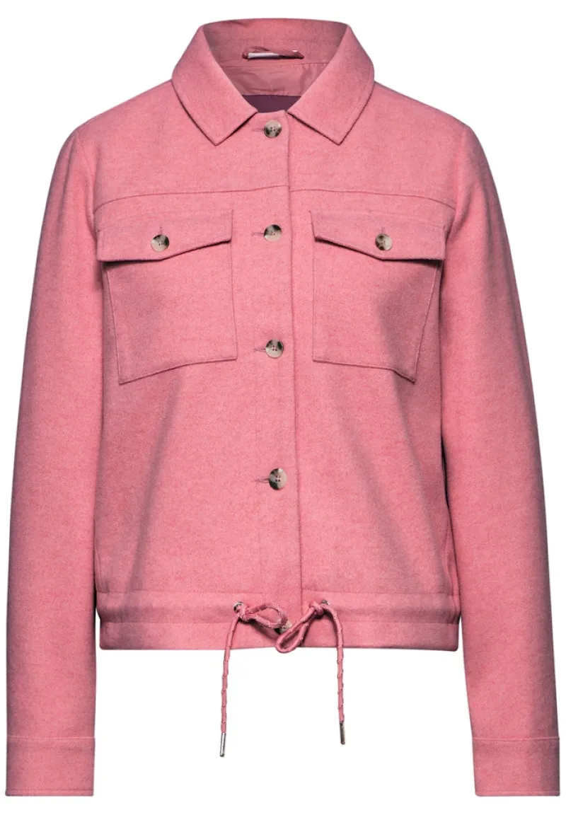 Street One Jacken*Jacke in Wolloptik sugar coral mel.