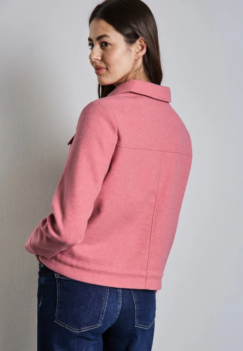 Street One Jacken*Jacke in Wolloptik sugar coral mel.