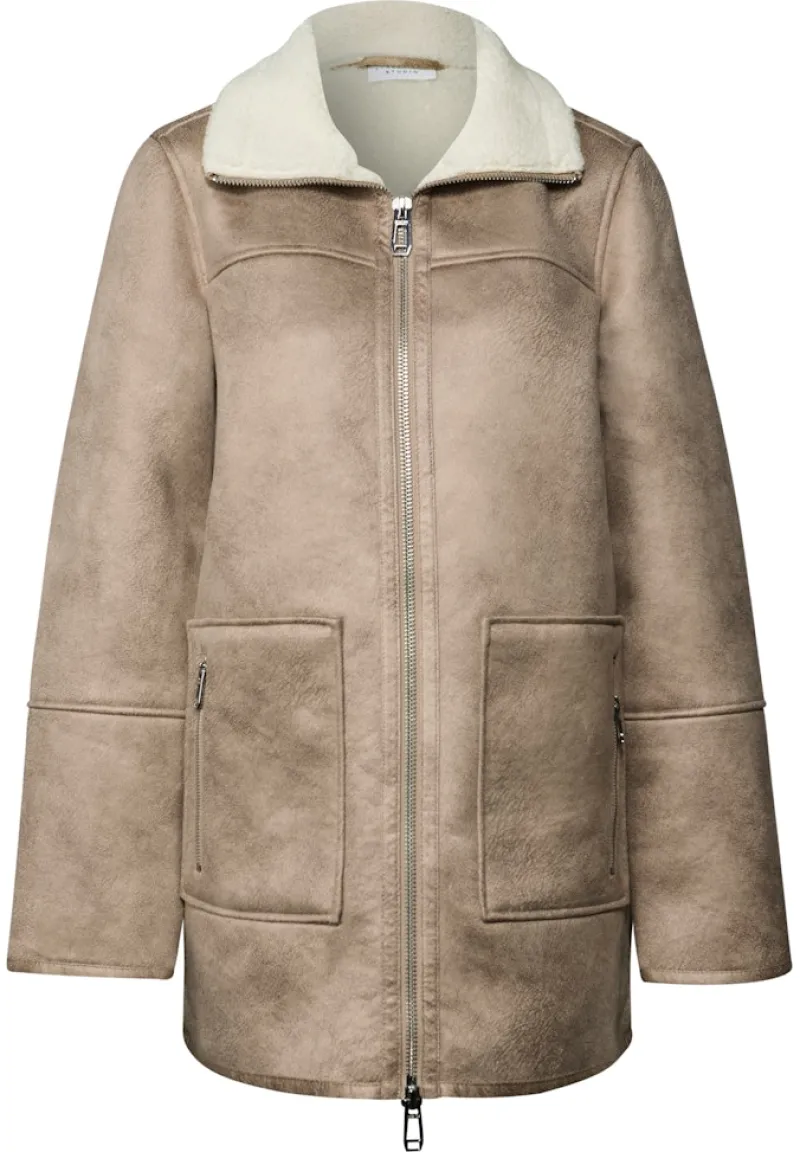 STREET ONE STUDIO Jacken*Jacke mit Teddy-Details reef sand