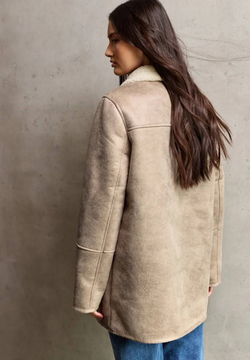 STREET ONE STUDIO Jacken*Jacke mit Teddy-Details reef sand