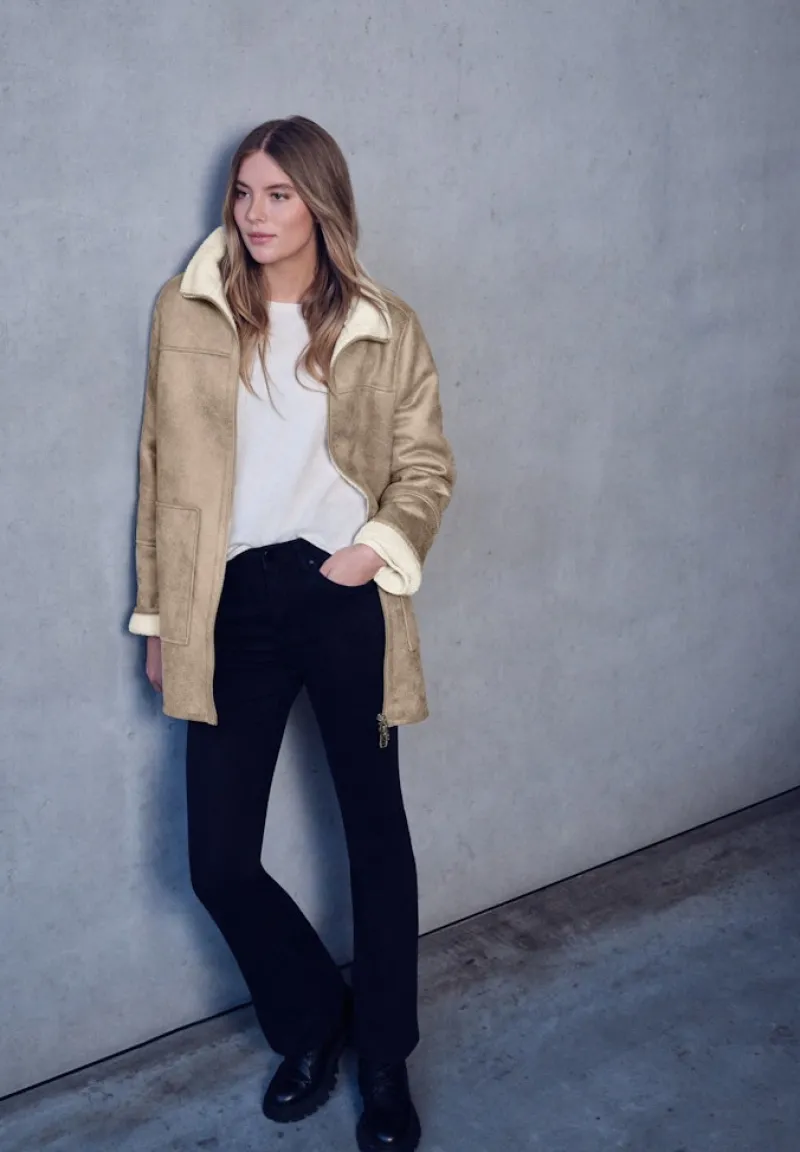STREET ONE STUDIO Jacken*Jacke mit Teddy-Details reef sand