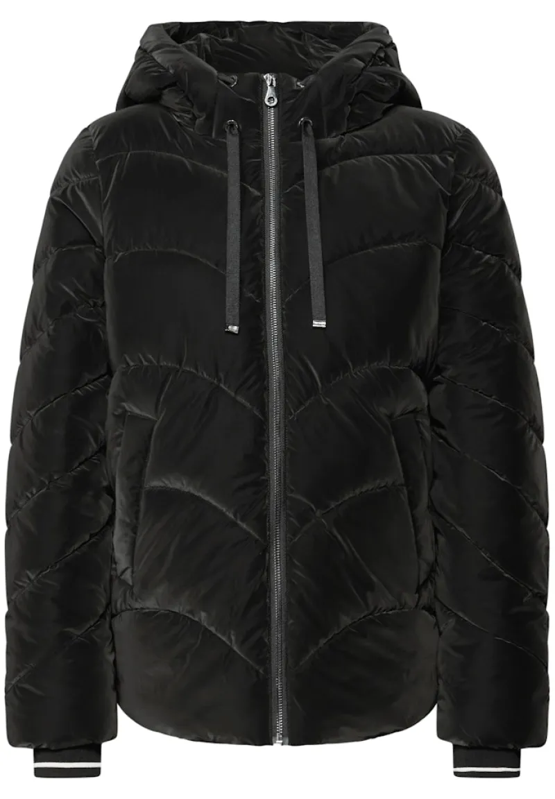 STREET ONE STUDIO Jacken*Jacke mit Wellen-Steppung Black