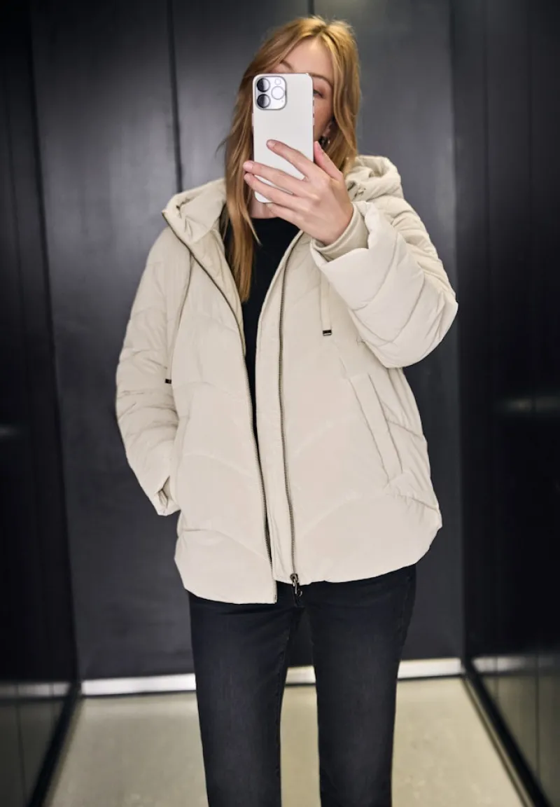 STREET ONE STUDIO Jacken*Jacke mit Wellen-Steppung lunar stone