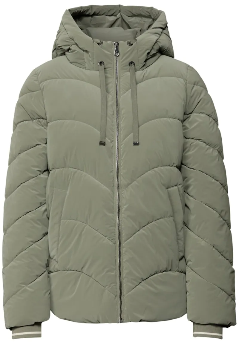 STREET ONE STUDIO Jacken*Jacke mit Wellen-Steppung lichen green