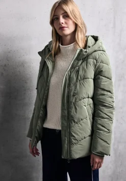 STREET ONE STUDIO Jacken*Jacke mit Wellen-Steppung lichen green
