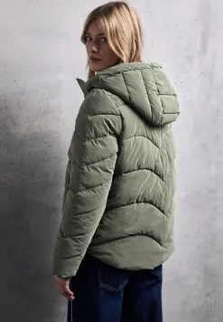 STREET ONE STUDIO Jacken*Jacke mit Wellen-Steppung lichen green