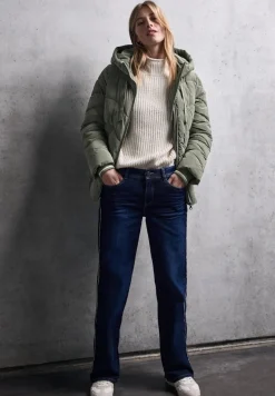 STREET ONE STUDIO Jacken*Jacke mit Wellen-Steppung lichen green