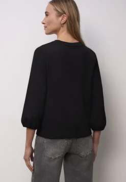 Street One Shirts*Jacquard Shirt Black