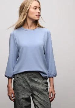 Street One Shirts*Jacquard Shirt frosted blue