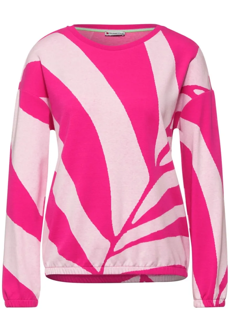 Street One Shirts*Jacquard Shirt powerful pink