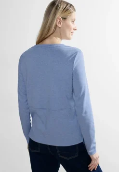 Cecil Shirts*Jacquard Shirt water blue