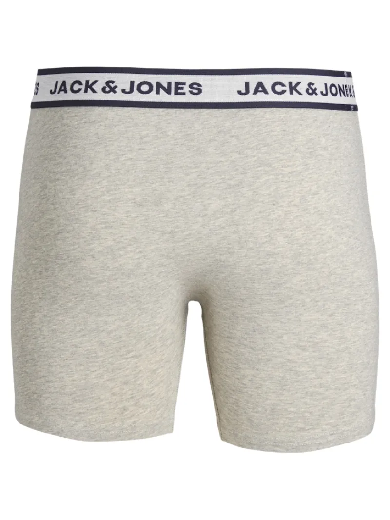 Jack & Jones Accessoires*JACSOLID BOXER BRIEFS 3 PACK NOOS Light Grey Melange