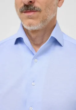 ETERNA Hemden|Big Boys*Japanese Knitted Single-Jersey Langarm hellblau