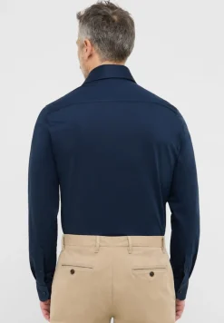 ETERNA Hemden|Big Boys*Japanese Knitted Single-Jersey Langarm navy