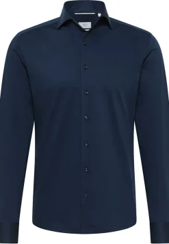 ETERNA Hemden|Big Boys*Japanese Knitted Single-Jersey Langarm navy