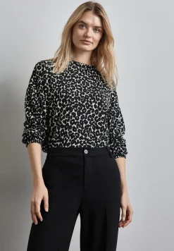 Street One Pullover & Sweatshirts*Jaquard Shirt Black