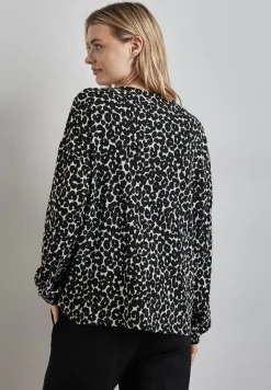 Street One Pullover & Sweatshirts*Jaquard Shirt Black