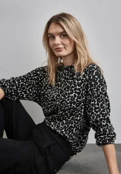 Street One Pullover & Sweatshirts*Jaquard Shirt Black