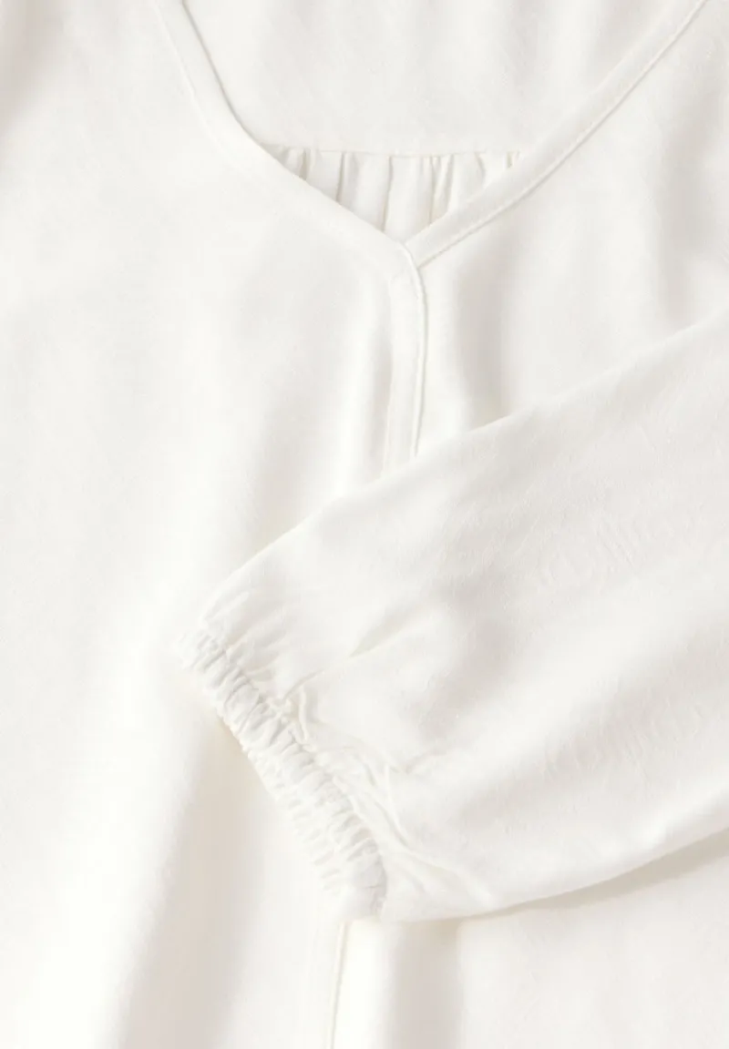 Cecil Blusen*Jaquard-Bluse vanilla white