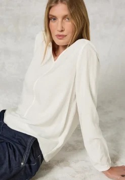 Cecil Blusen*Jaquard-Bluse vanilla white