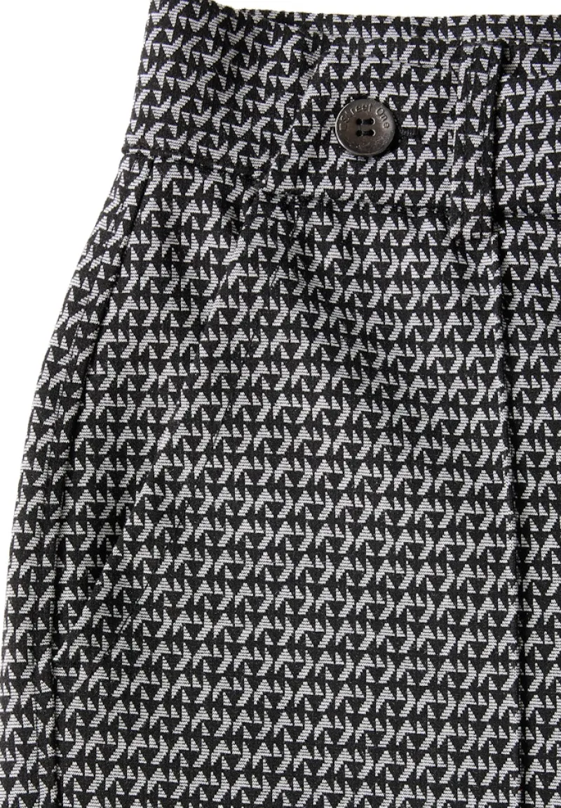 Street One Hosen*Jaquard-Hose Black