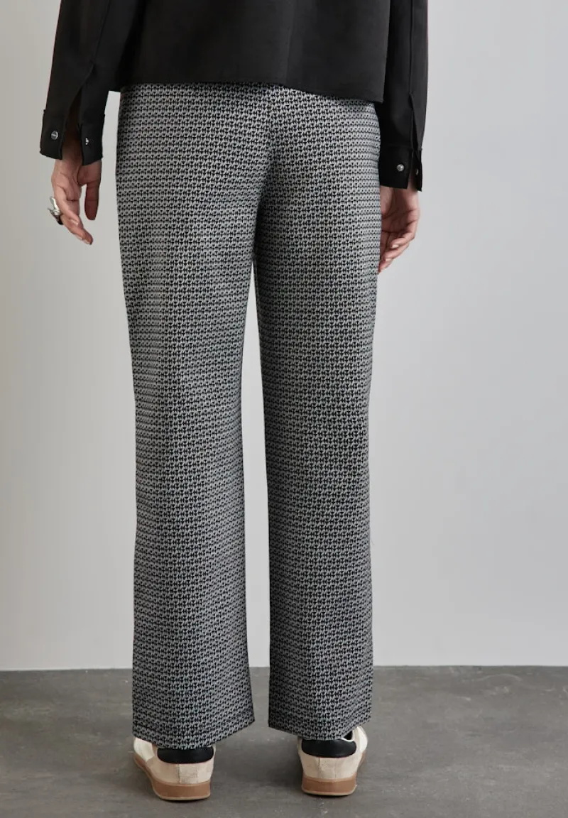 Street One Hosen*Jaquard-Hose Black