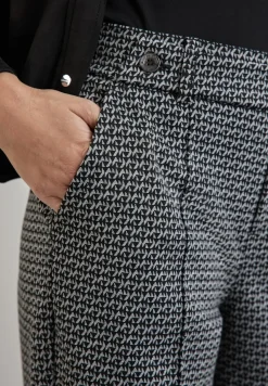 Street One Hosen*Jaquard-Hose Black