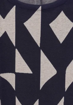 Street One Shirts*Jaquard-Shirt night sky blue