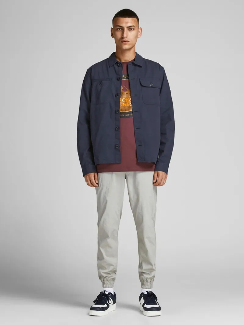 Jack & Jones Hemden*JCOBEN CLASSIC OVERSHIRT LS SN Navy Blazer