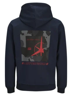 Jack & Jones Pullover & Sweatshirts*JCOFILO SWEAT HOOD SN Navy Blazer