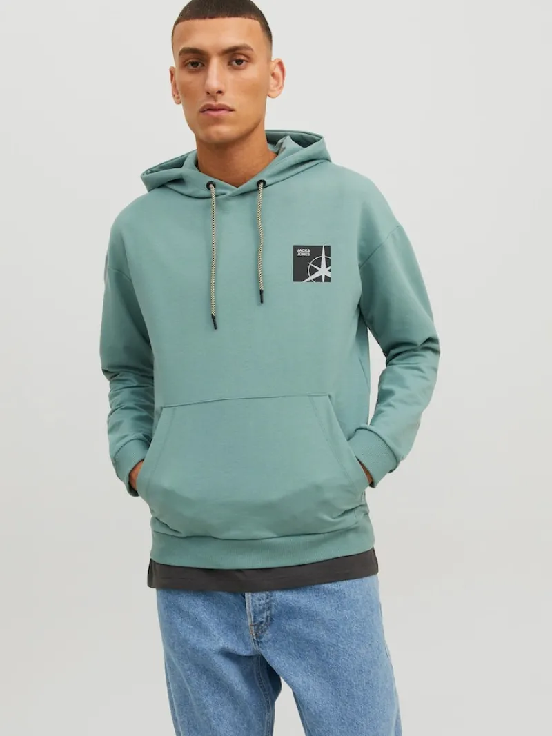 Jack & Jones Pullover & Sweatshirts*JCOFILO SWEAT HOOD SN trellis