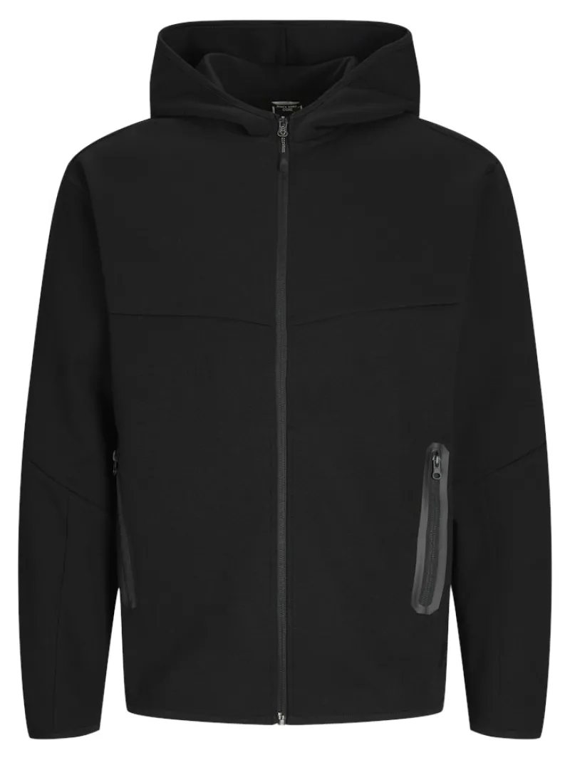 Jack & Jones Pullover & Sweatshirts*JCOFUSION SWEAT ZIP HOOD NOOS Black