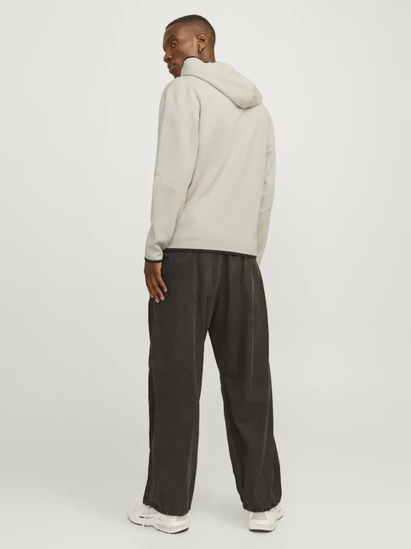 Jack & Jones Pullover & Sweatshirts*JCOFUSION SWEAT ZIP HOOD NOOS moonbeam