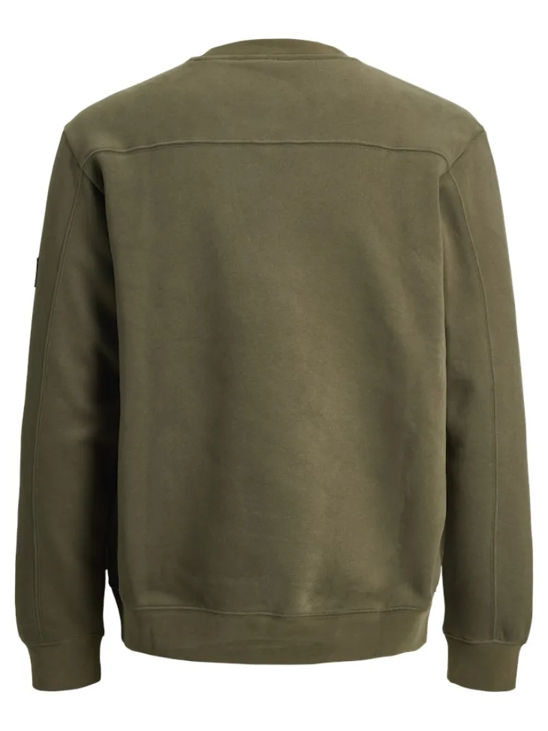 Jack & Jones Pullover & Sweatshirts*JCOPOINT SWEAT BADGE CREW NECK BF Grape Leaf