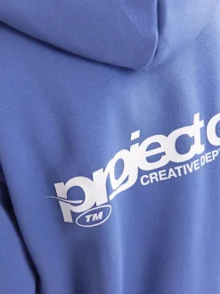 Jack & Jones Pullover & Sweatshirts*JCOUNION PRINT SWEAT HOOD NOOS Beaucoup Blue