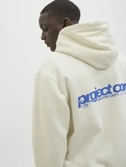 Jack & Jones Pullover & Sweatshirts*JCOUNION PRINT SWEAT HOOD NOOS sweet corn