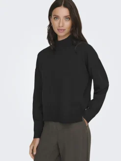 JDY Pullover & Sweatshirts*AMORE LIFE L/S HN PULLOVER KNT Black