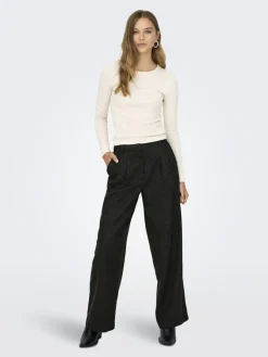 JDY Hosen*CHARLY HW WIDE PANT PNT NOOS Black