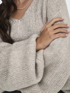 JDY Pullover & Sweatshirts*DINEA L/S REVERSIBLE PULLOV. KNT NOOS Chateau Gray