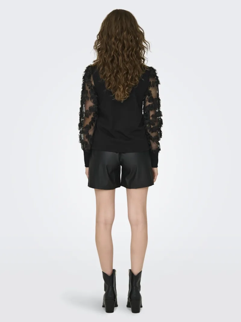 JDY Pullover & Sweatshirts*FAIRVIEW LIFE L/S SWEAT JRS NOOS Black