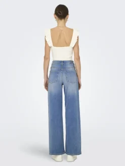 JDY Jeans*FELINA-FINA HW WIDE MED BLUE DNM NOOS Medium Blue Denim