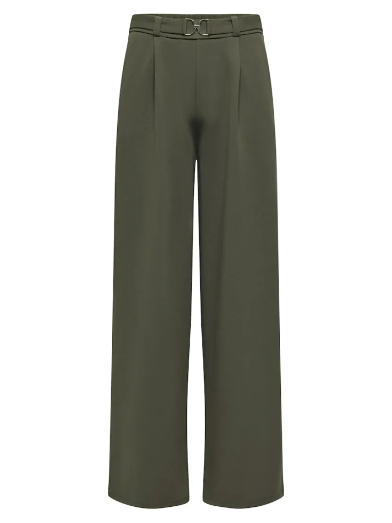 JDY Hosen*GEGGO LIFE BELT PANT JRS NOOS Black Olive