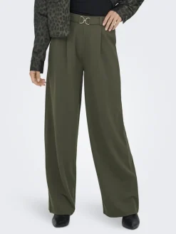 JDY Hosen*GEGGO LIFE BELT PANT JRS NOOS Black Olive