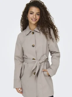 JDY Jacken*ISADORA LIFE TRENCHCOAT OTW HAB NOOS Chateau Gray