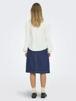 JDY Blusen*JADE LIFE L/S DOBBY LACE SHIRT WVN Cloud Dancer